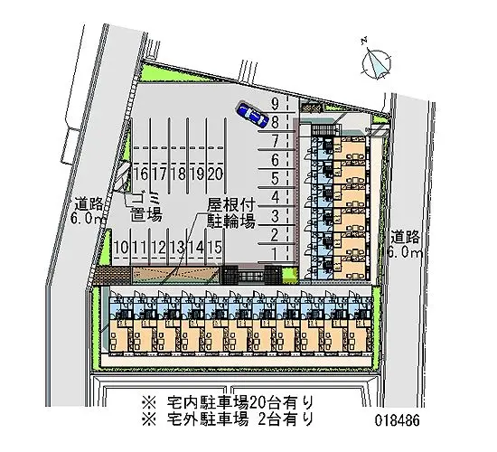 ★手数料０円★神戸市北区道場町日下部　月極駐車場（LP）